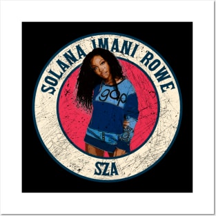 Retro Style Fan Art Design SZA // Solana Imane Rowe Posters and Art